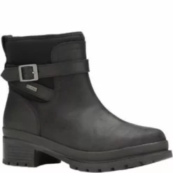 Muck Women's Liberty Waterproof Ankle Leather Black
