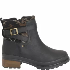 Muck Women's Waterproof Liberty Ankle Zip Black -Muck online Store LWKS1HRS 8 EXTRALARGE