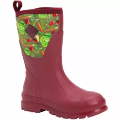 Muck Women's Chore Classic Mid - Veggie Print Red