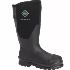 Muck Women's Chore Steel Toe Tall Wide Calf Black