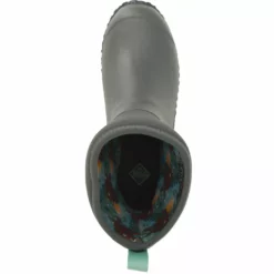 Women's Muckster II Mid - Gray Floral Grey -Muck online Store WM2102 6 EXTRALARGE